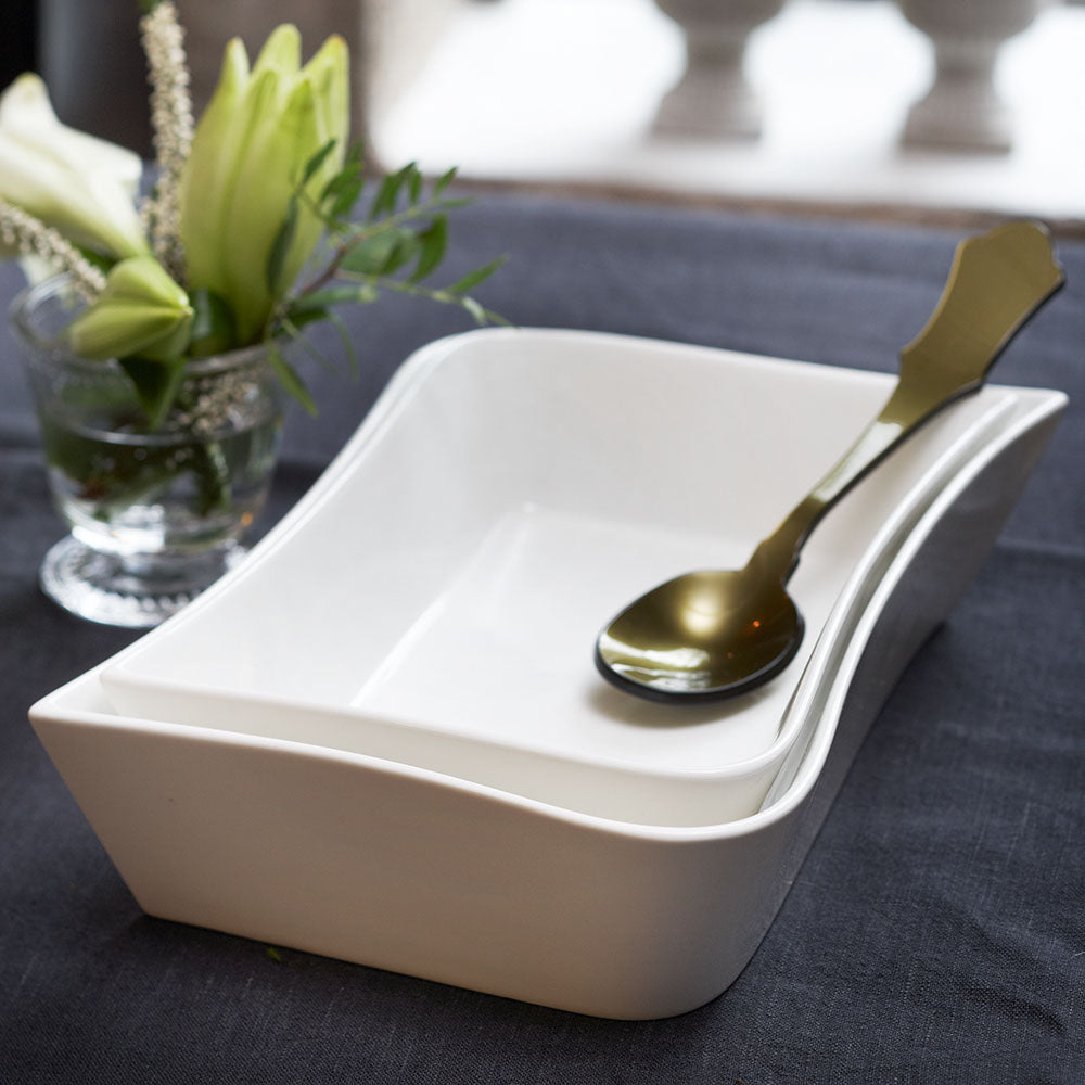 Hvit Lilje ildfast form sett à 2