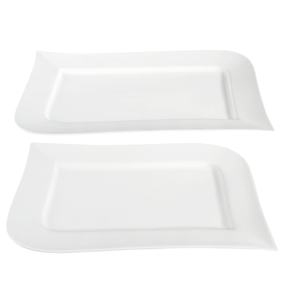 Hvit Lilje serveringsfat sett à 2