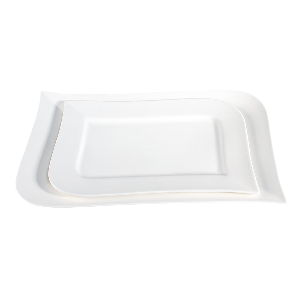 Hvit Lilje serveringsfat sett à 2