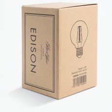 Edison LED glødepære rund
