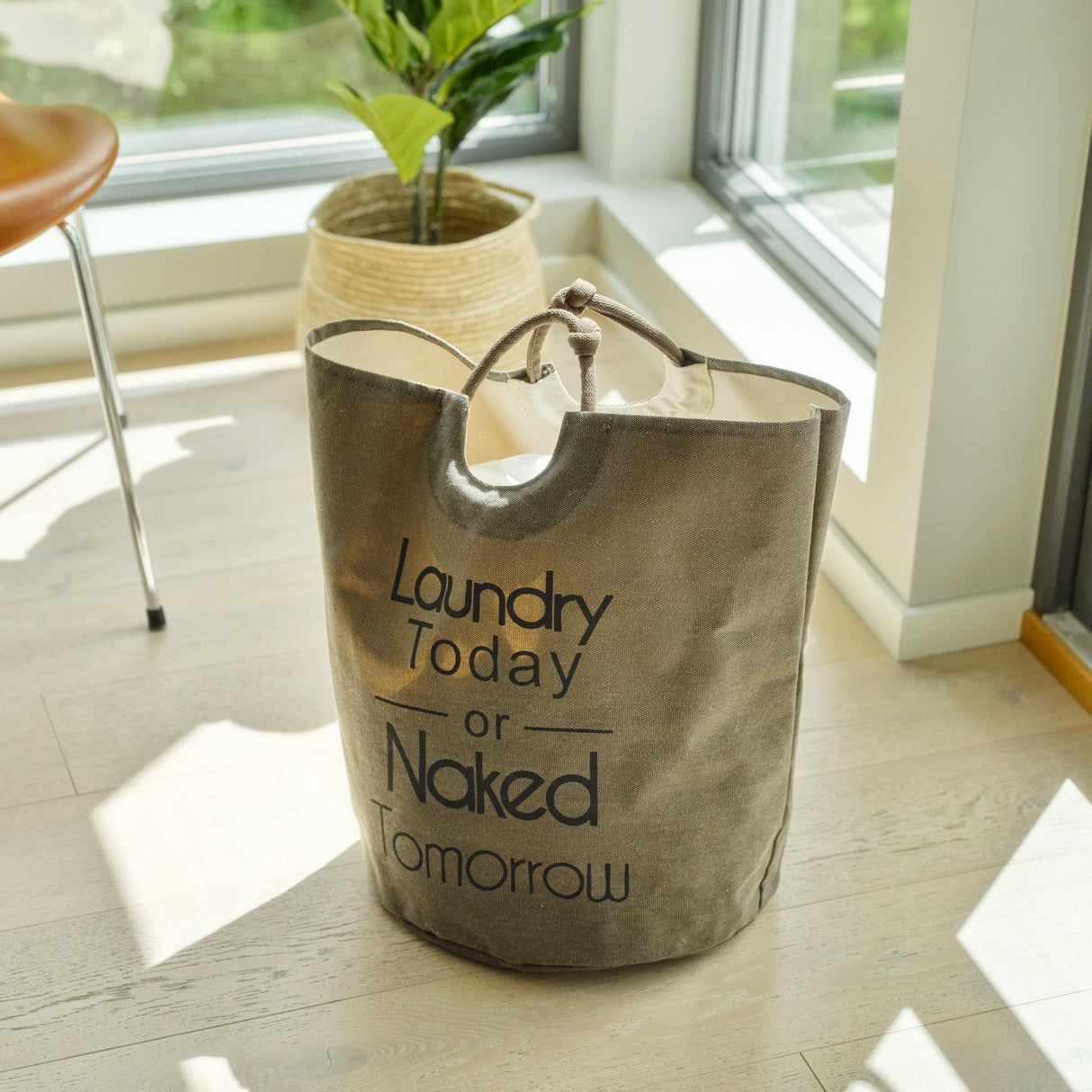 Laundry kurv gråbrun