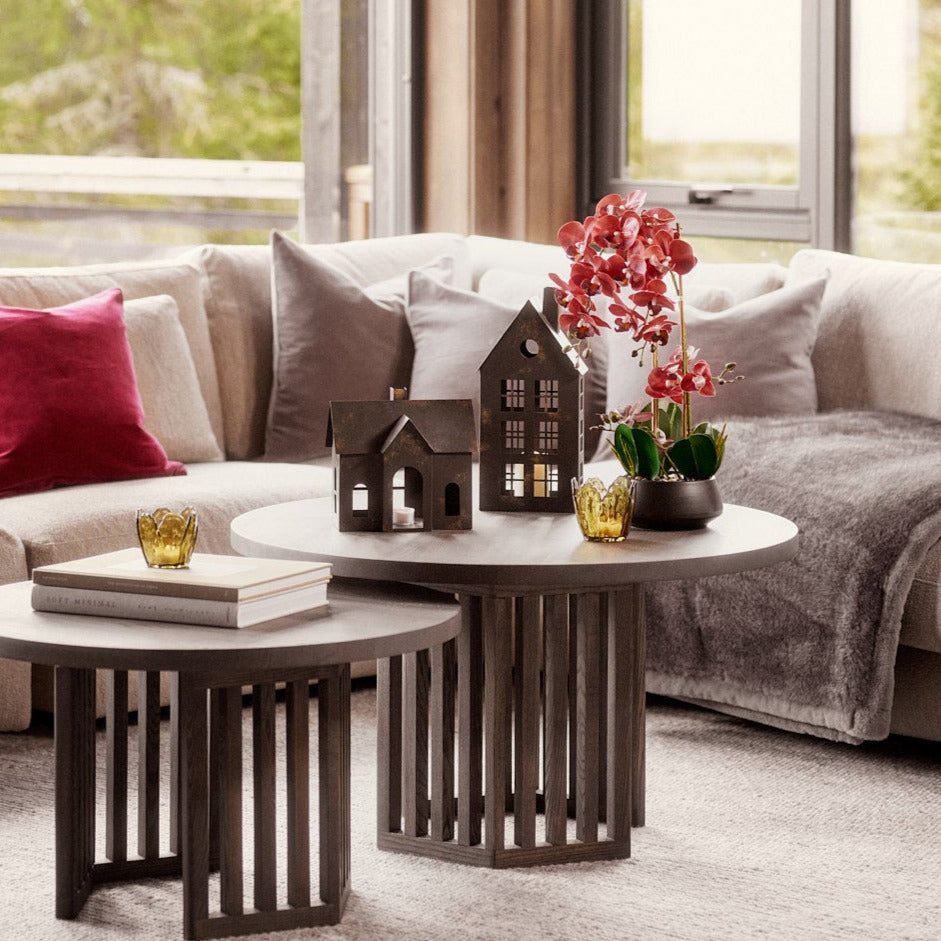 Petal telysholder sett à 2