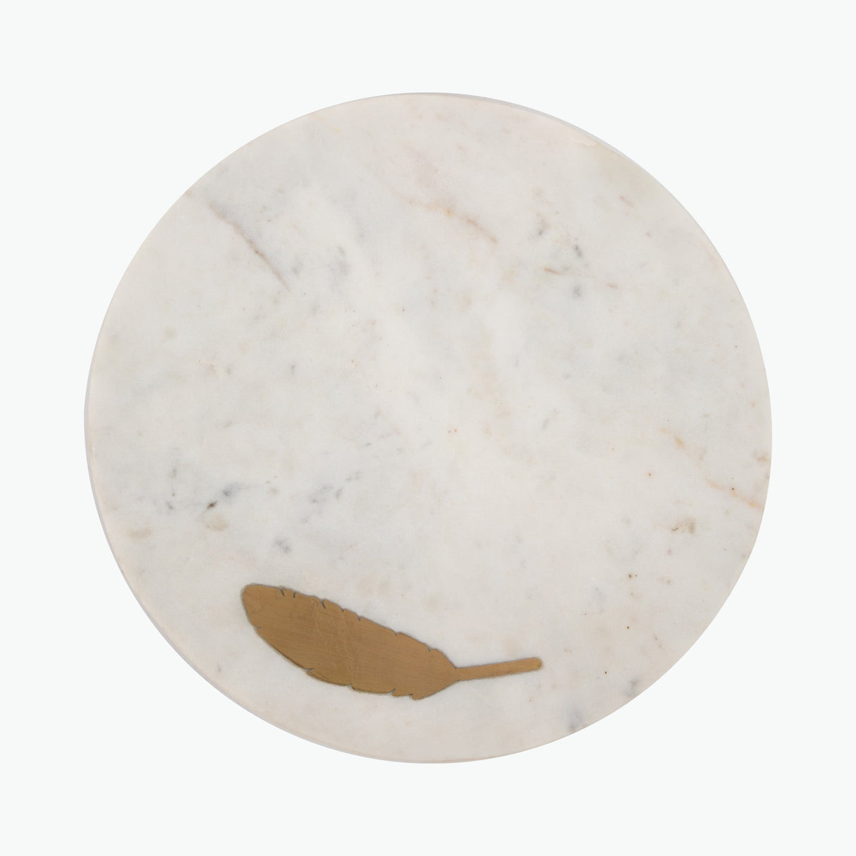 White Marble serveringsbrett med svingfunksjon