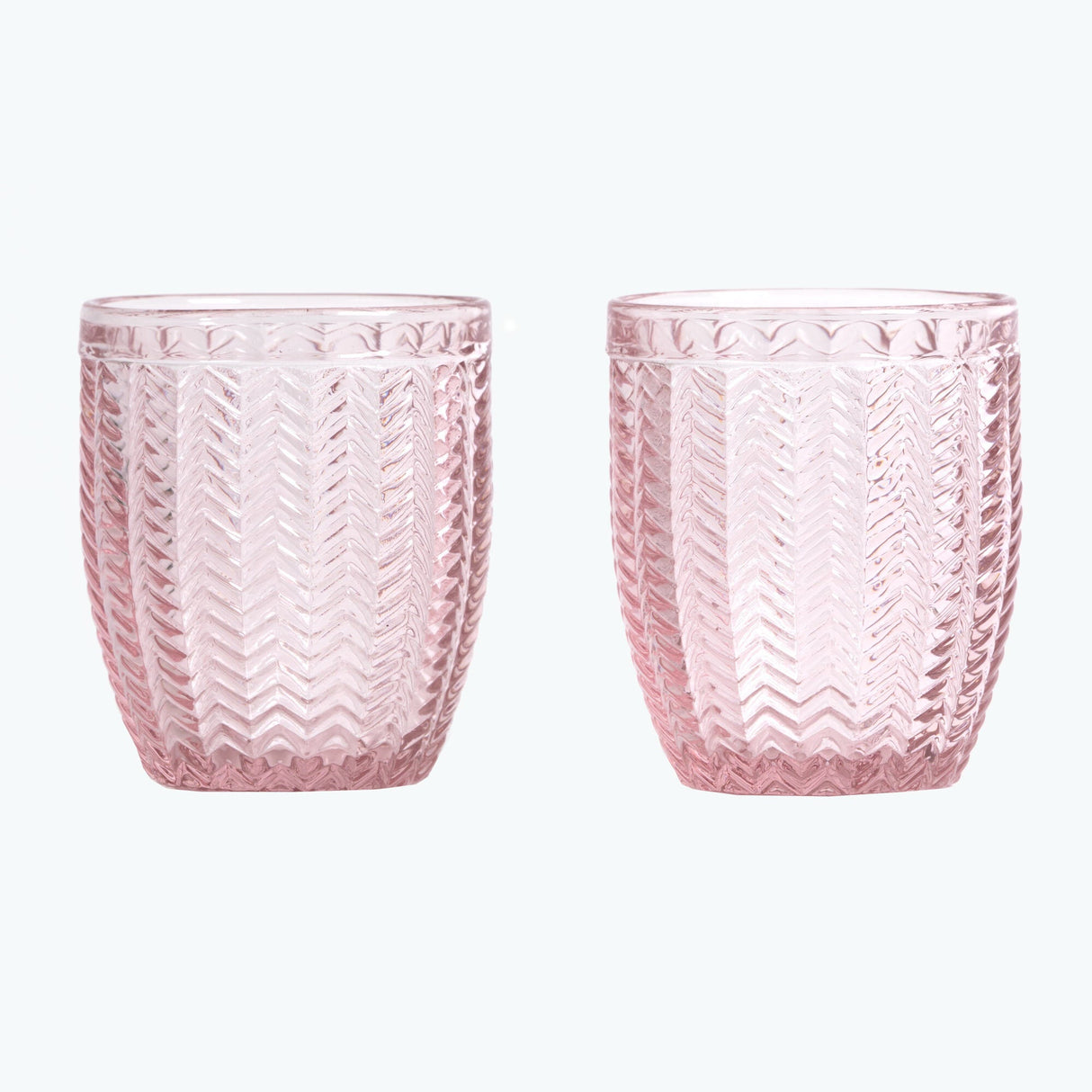 Carla vannglass 2 stk rosa