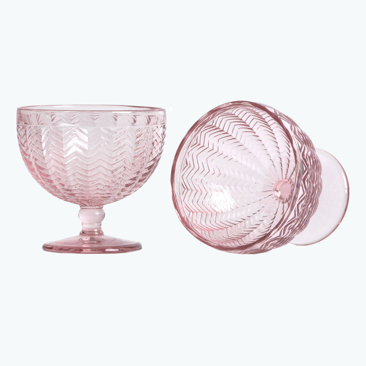 Carla dessertskål 2 stk rosa