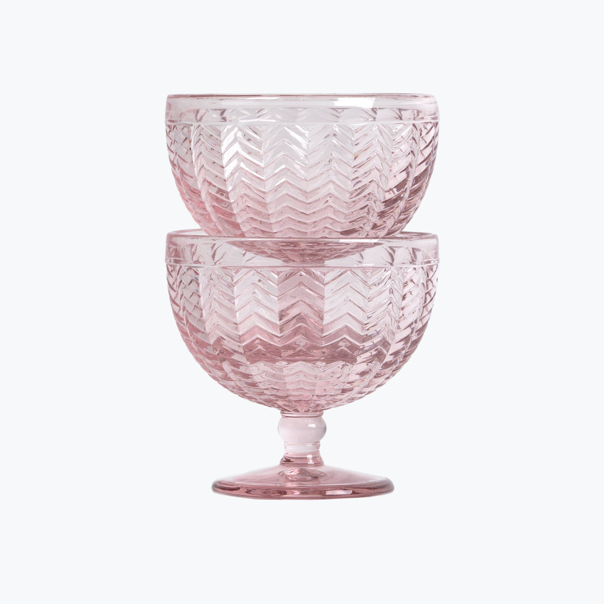 Carla dessertskål 2 stk rosa