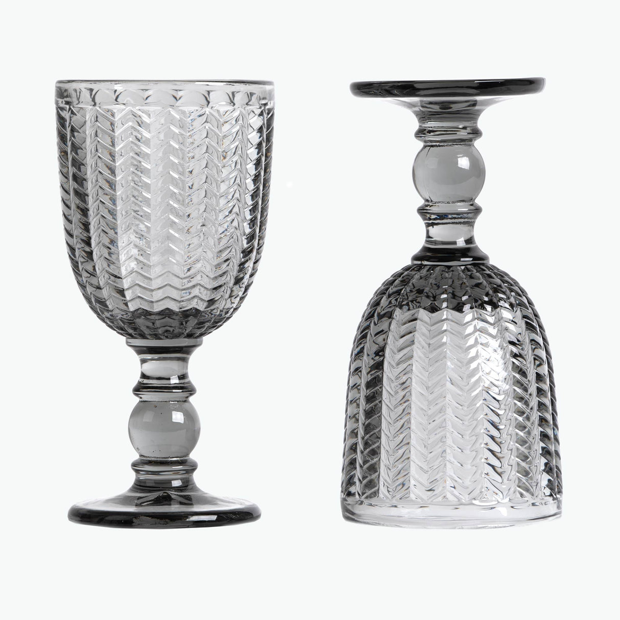 Carla wine glasses 2-pack grey