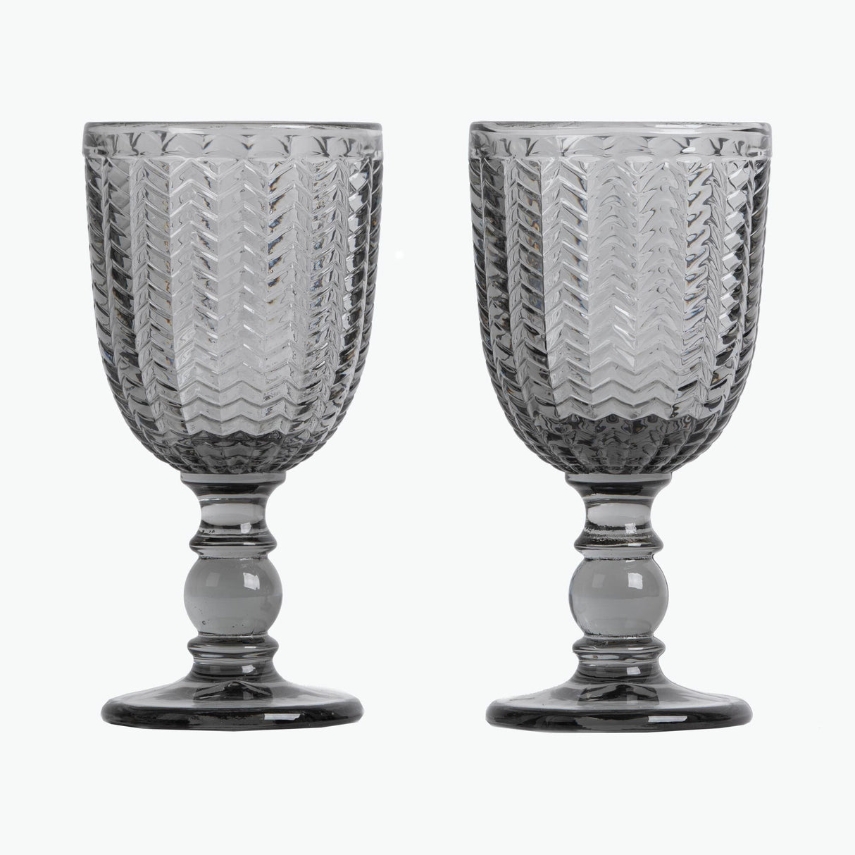 Carla wine glasses 2-pack grey