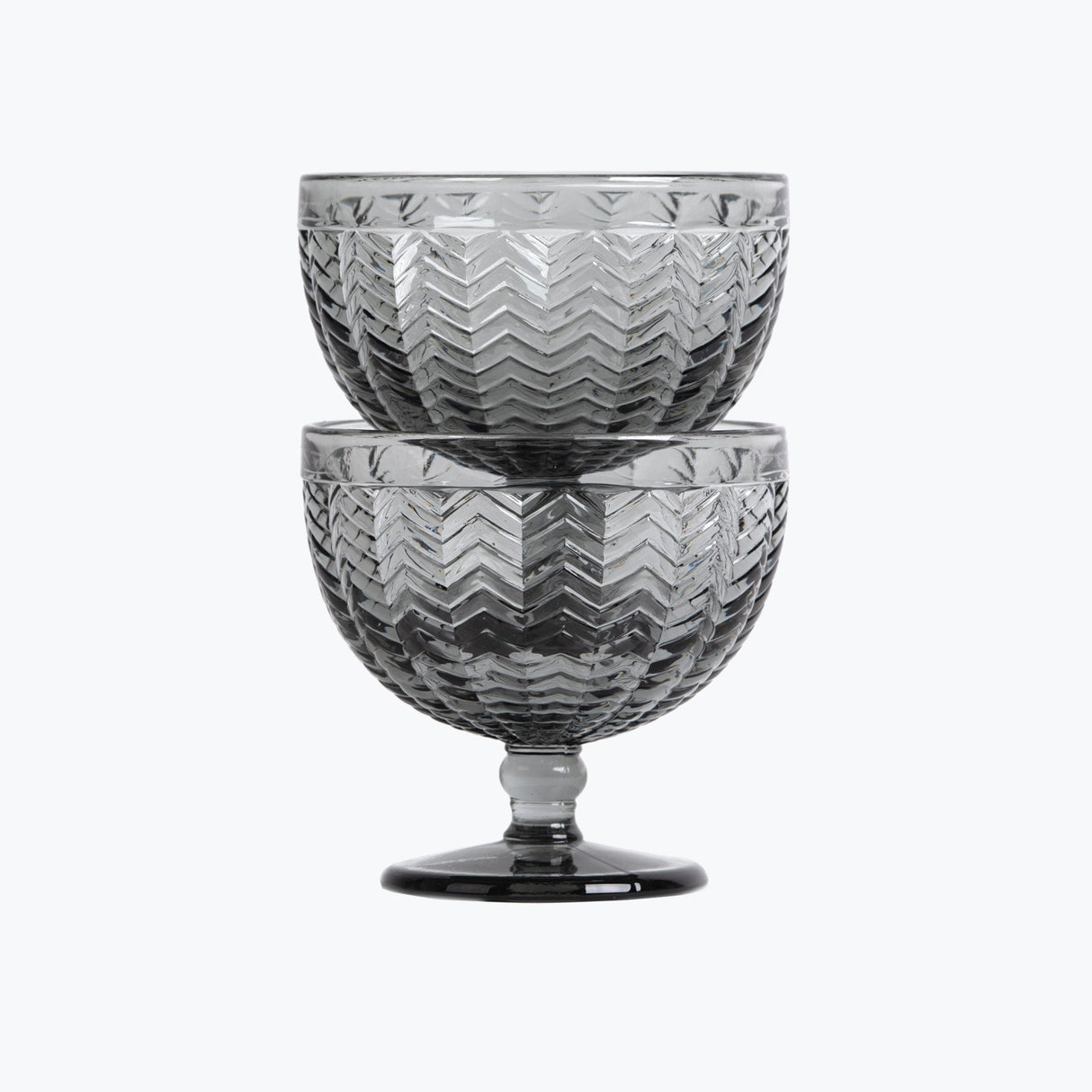 Carla dessertskål 2 stk grå