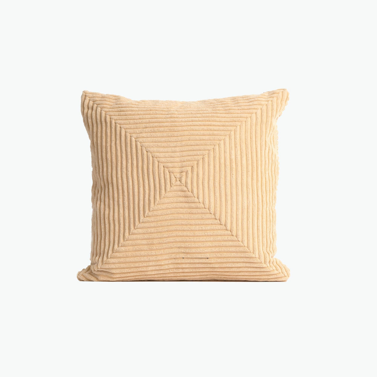 Square pute fløyel beige