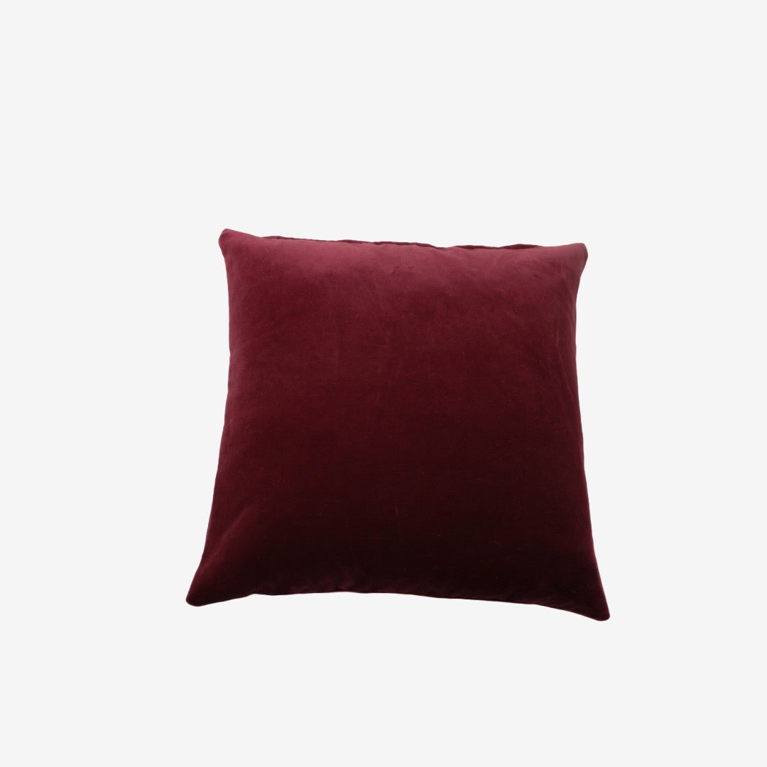 Velvet Burgundy putetrekk 50x50 cm