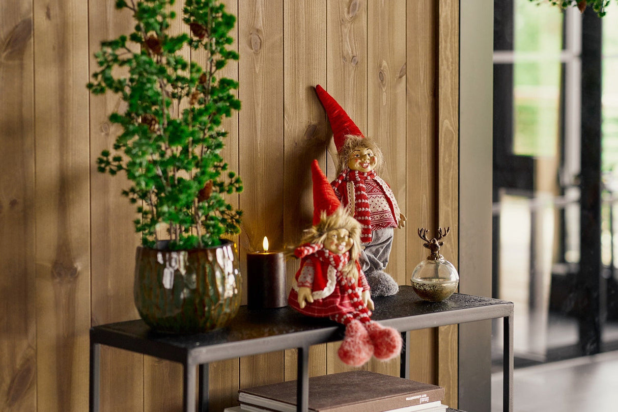 Santa nissejente sittende 46 cm