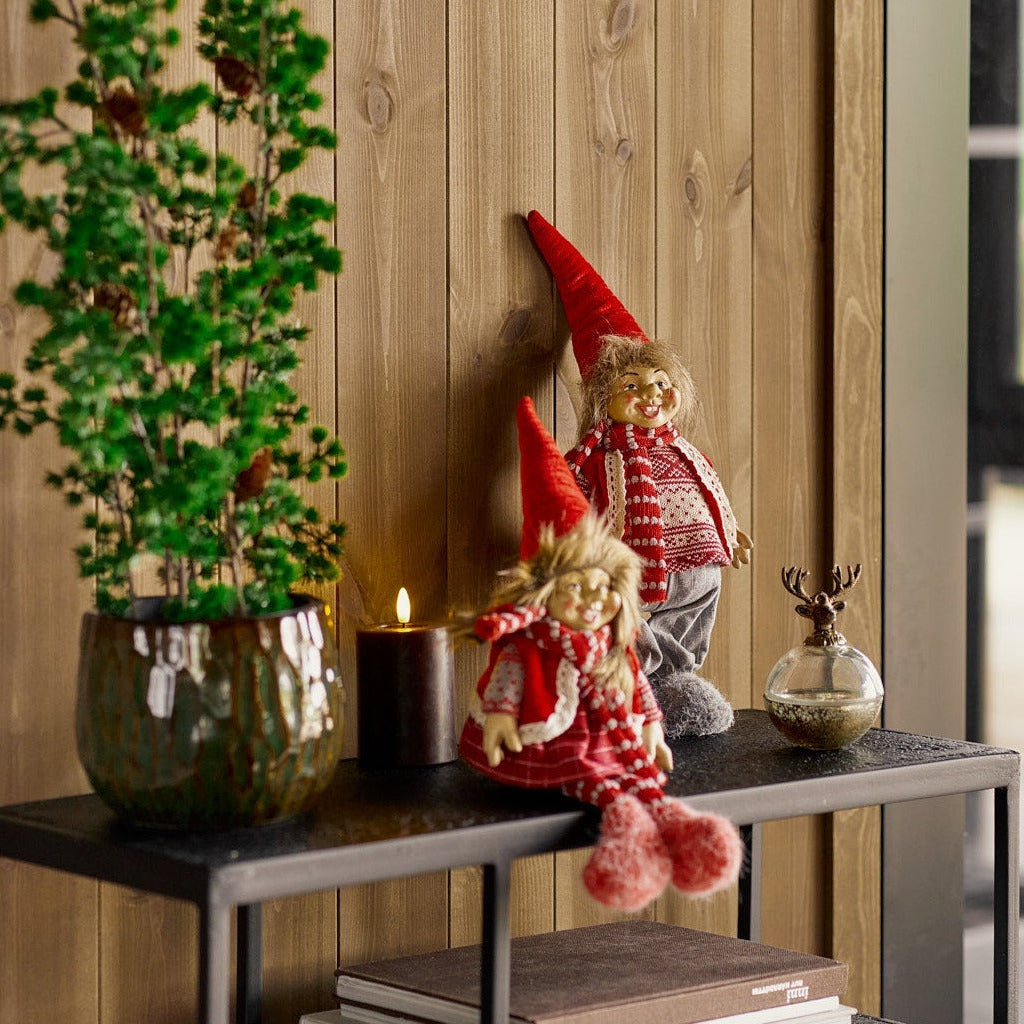 Santa nissejente sittende 46 cm
