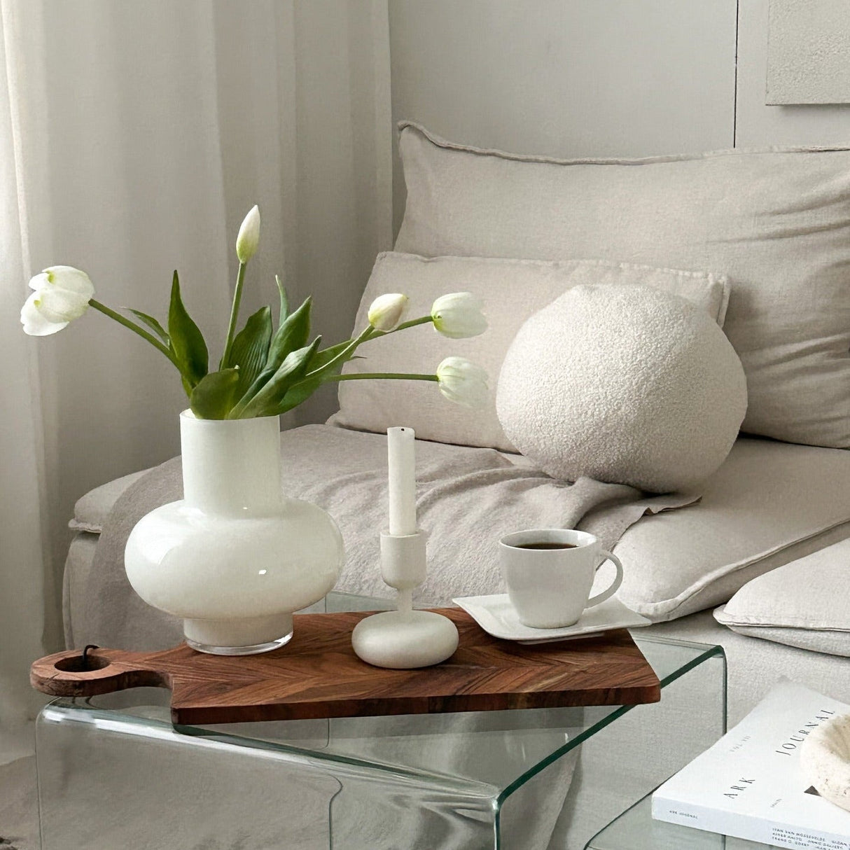 Vintage chevron fjøl 25x50 cm