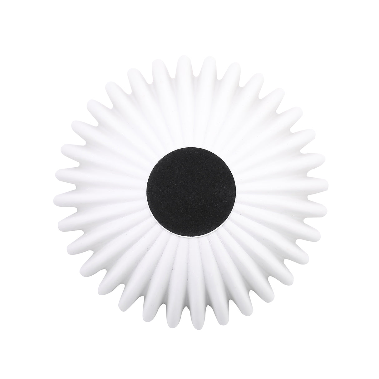 White Ribbed skål stor