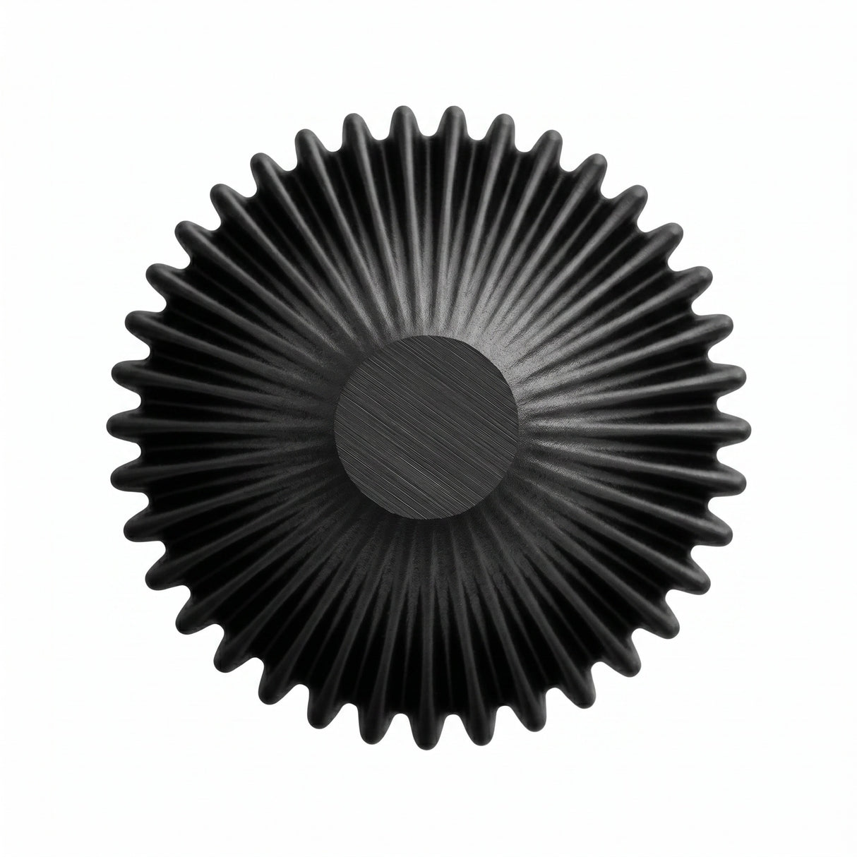 Black Ribbed skål liten