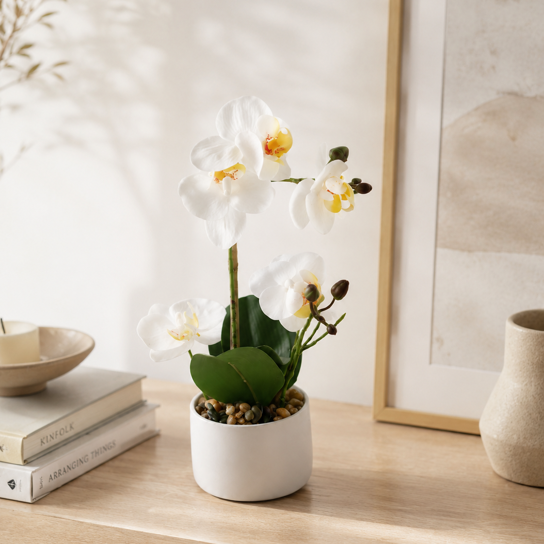 Orchid white 30 cm