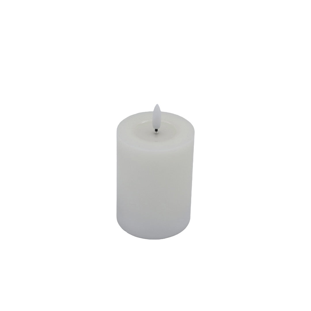 Candela kubbelys hvit 10 cm