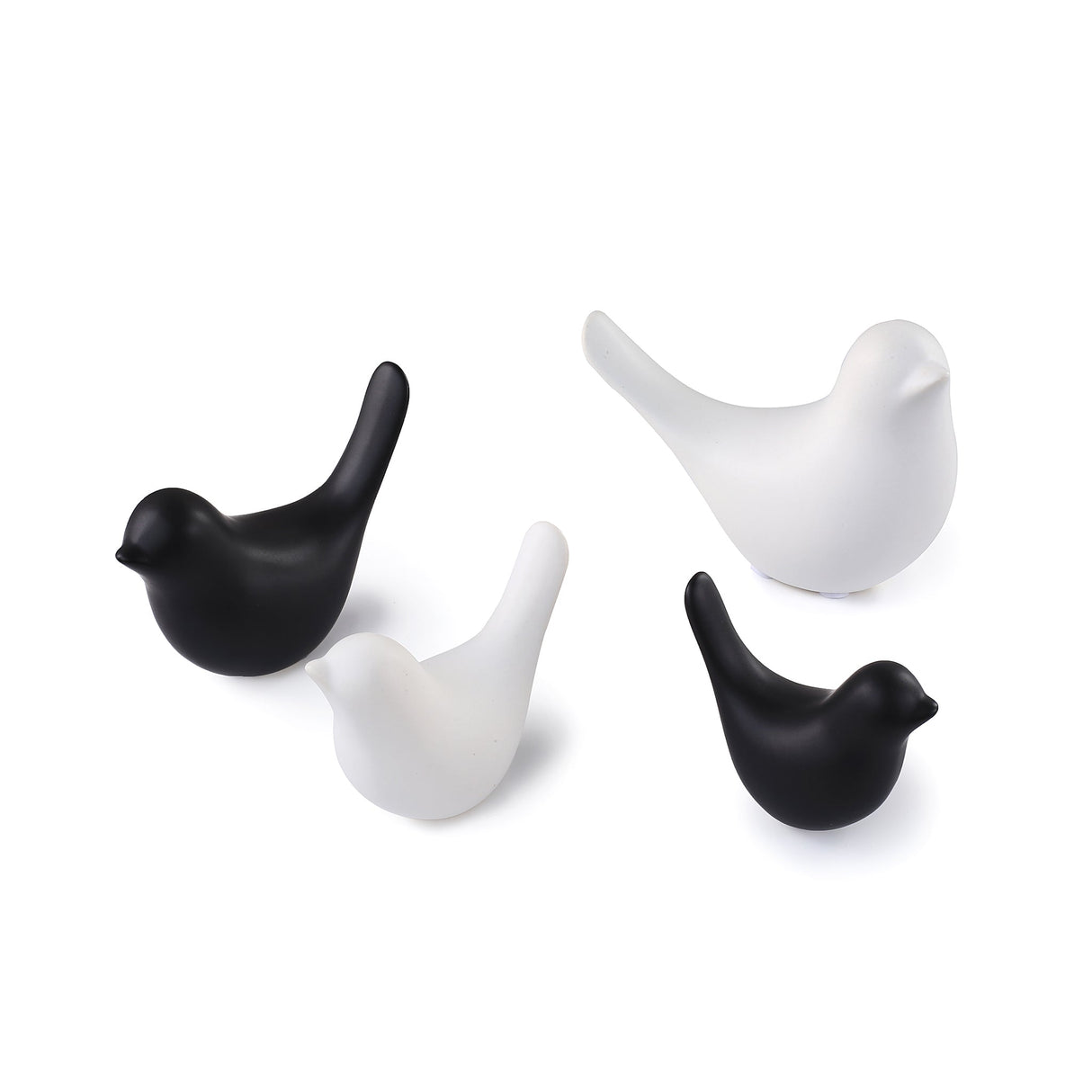 Bird figur hvit medium