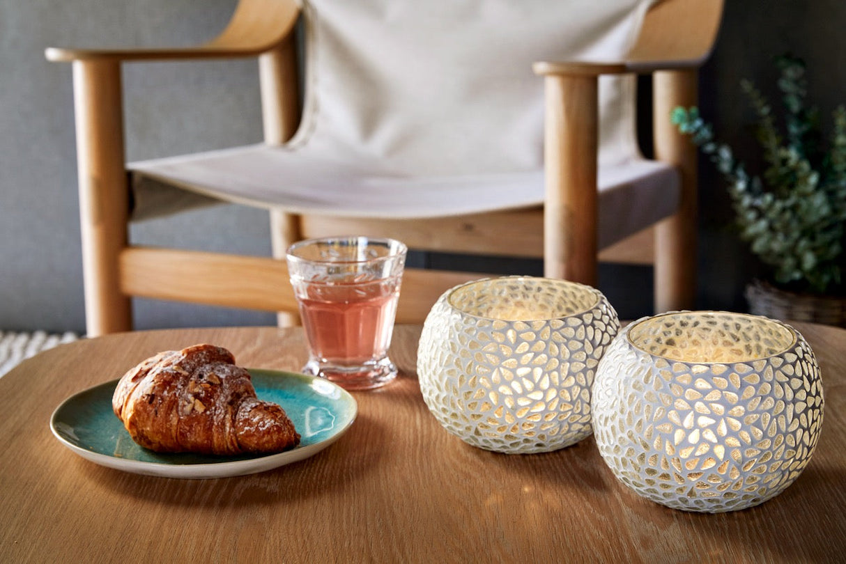 Mosaic drops telysholder 2 stk