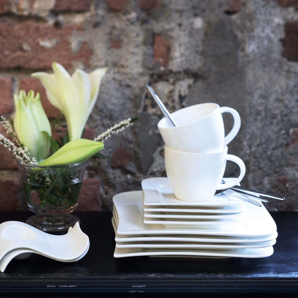 Hvit Lilje saucer 4 pcs