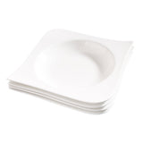 Hvit Lilje dyp tallerken 4 stk