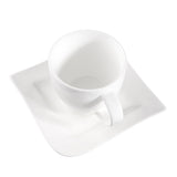 Hvit Lilje kopp m/skål 4 stk