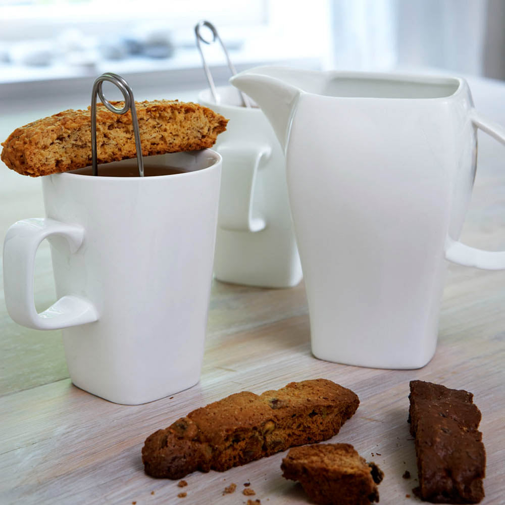 Hvit Lilje krus 4 stk