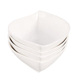 Hvit Lilje oval frokostskål 4 stk