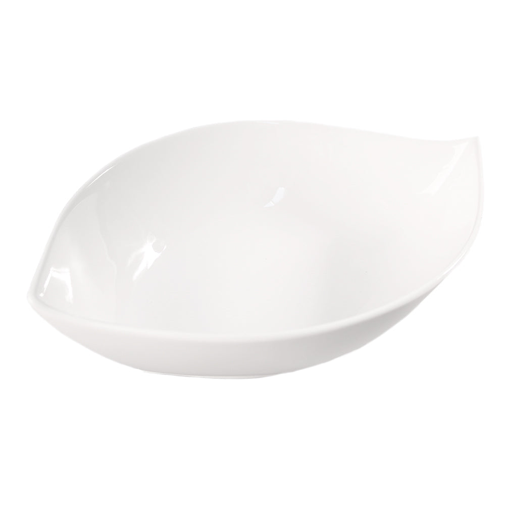 Hvit Lilje oval frokostskål 4 stk