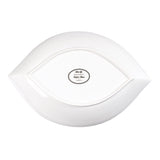 Hvit Lilje oval tallerken 4 stk