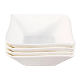 Hvit Lilje skål liten 4 stk