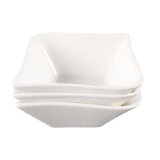 Hvit Lilje tredelt skål og 3 små skåler