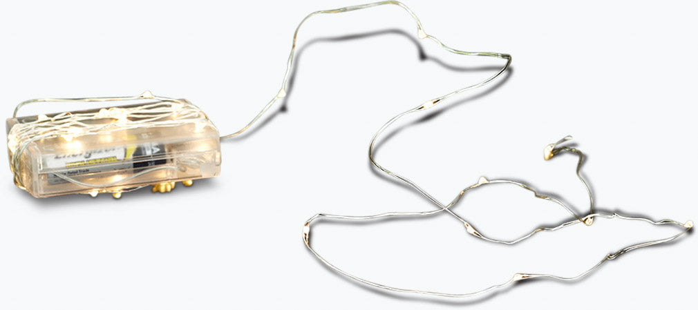 Glow dekorlys 20 LED pærer 2 stk m/fjernkontroll