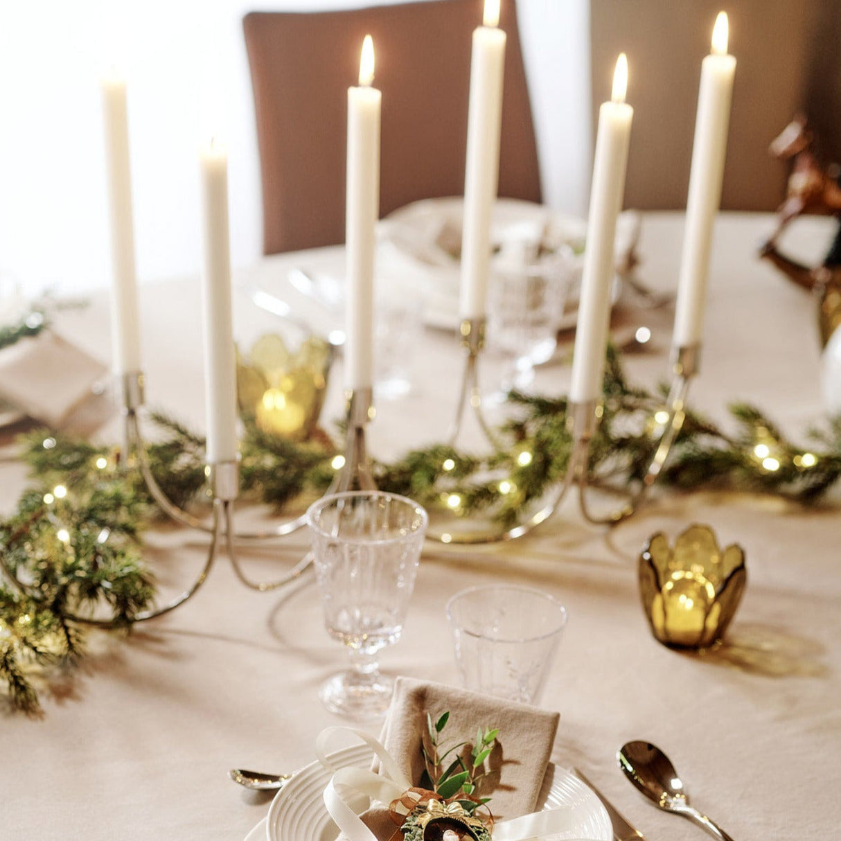 Petal telysholder sett à 2