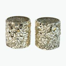 Glimmer telysholder 2 stk