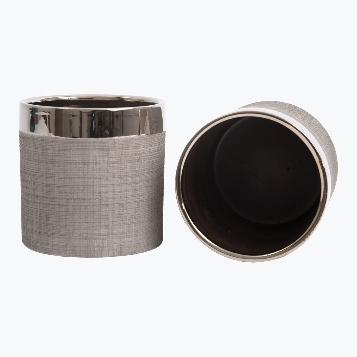 Camden potteskjuler sølv 12 cm 2 stk