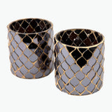 Mosaïque Noir telysholder 2 stk