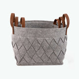 Zermatt oppbevaringskurv lys grå sett à 3