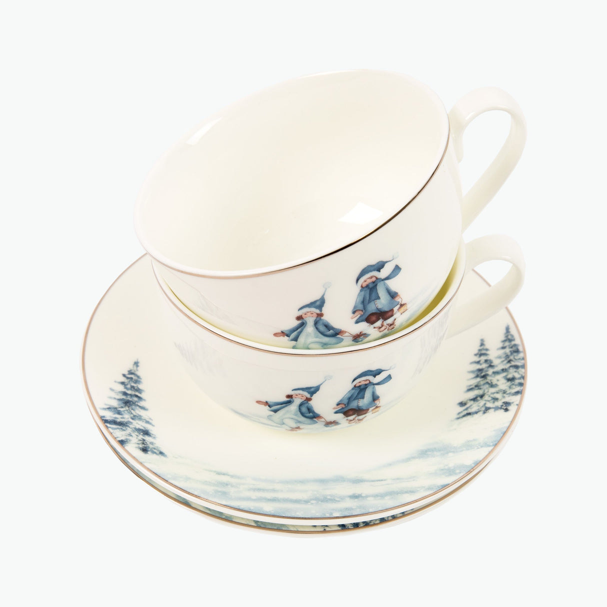 Christmas Magic kopp med skål 2 stk 