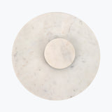 White Marble serveringsbrett med svingfunksjon