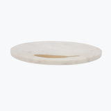 White Marble serveringsbrett med svingfunksjon