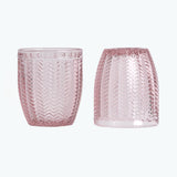 Carla vannglass 2 stk rosa