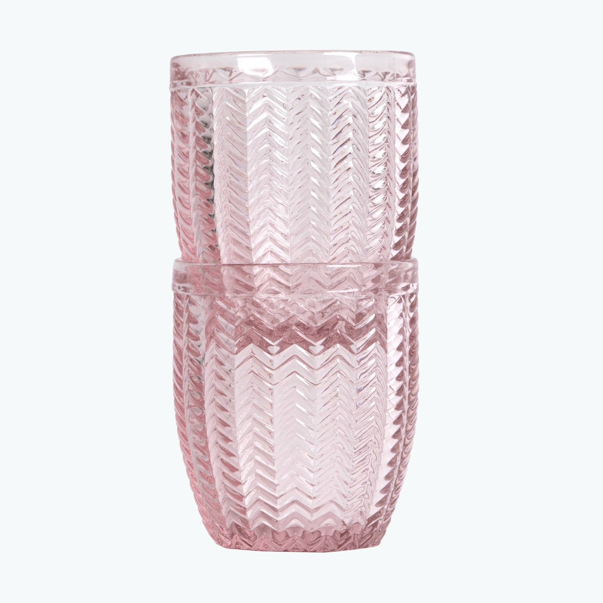 Carla vannglass 2 stk rosa