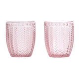 Carla vannglass 2 stk rosa