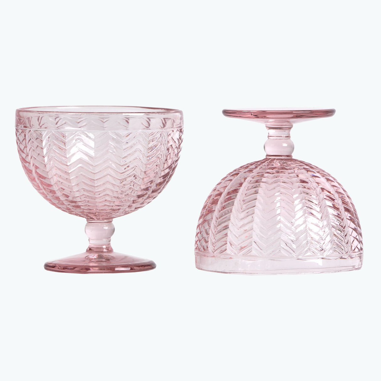 Carla dessertskål 2 stk rosa