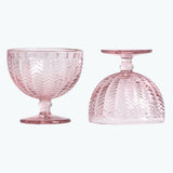 Carla dessertskål 2 stk rosa