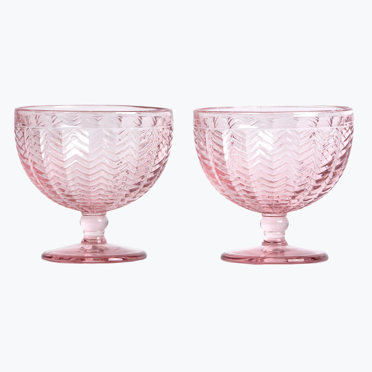 Carla dessertskål 2 stk rosa