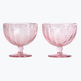 Carla dessertskål 2 stk rosa