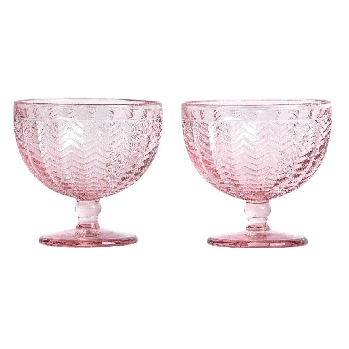 Carla dessertskål 2 stk rosa